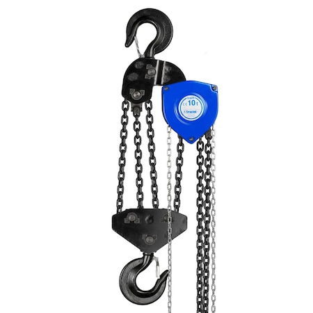 Tractel Tralift Manual Chain Hoist, 20,000 lb. (10 Ton) Load Capacity, 20 ft. Lift 19771